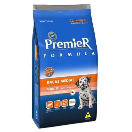 Ração premier raças médias cães filhotes frango 20kg lojas Clearance