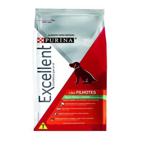 Menor preço em Ração Purina Excellent para Cães Filhotes de Raças Médias e Grandes