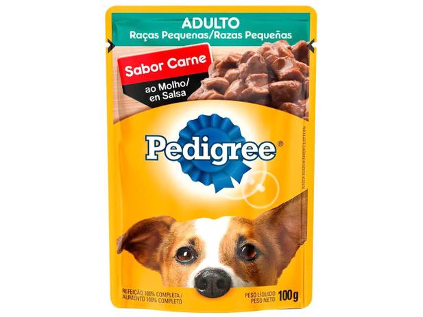 Ração Úmida para Cachorro Adulto Sachê - Pedigree Carne ao Molho 100g Menor preço em Ração Úmida para Cachorro Adulto Sachê - Pedigree Carne ao Molho 100g