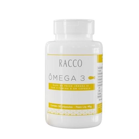 Racco Oleo de Peixe Ômega 3 com Vitamina E Menor preço em Racco Oleo de Peixe Ômega 3 com Vitamina E