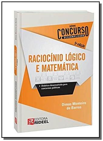 Raciocinio logico e matematica - rideel Menor preço em Raciocinio logico e matematica - rideel