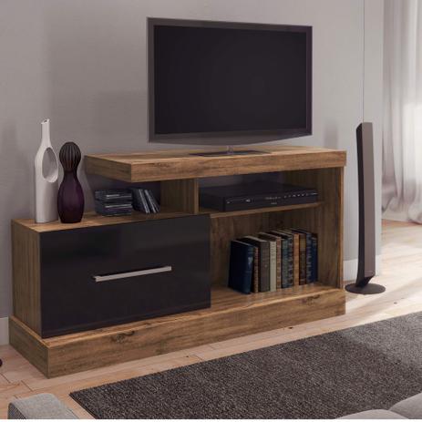 Rack Bancada 120cm Porta Correr MDF R204 Dalla Costa Menor preço em Rack Bancada 120cm Porta Correr MDF R204 Dalla Costa