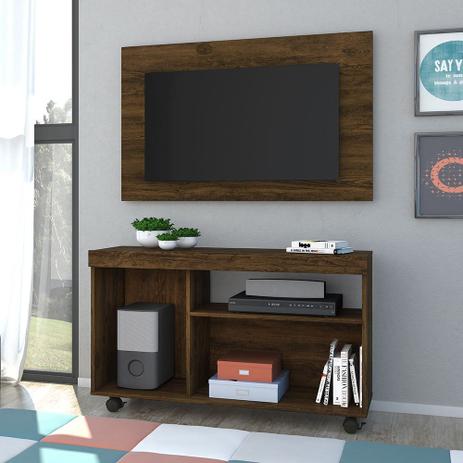 Rack Bancada E Painel P/ Tv (Até 42 Pol.) Madetec Bruno - Savana Menor preço em Rack Bancada E Painel P/ Tv (Até 42 Pol.) Madetec Bruno - Savana