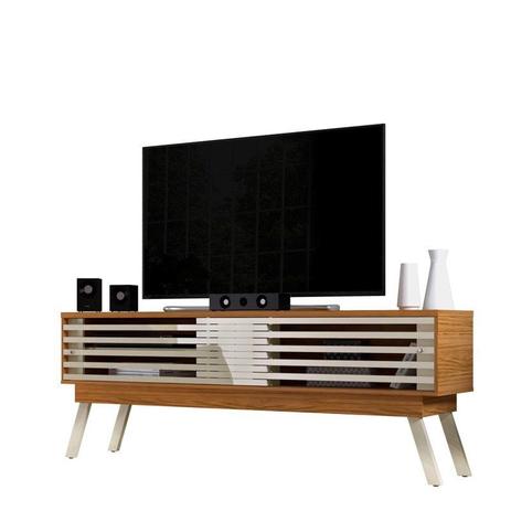 Rack Bancada Frizz para TV de até 75 Polegadas Naturale/Off White - Madetec Menor preço em Rack Bancada Frizz para TV de até 75 Polegadas Naturale/Off White - Madetec