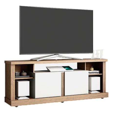 Rack Bancada Linea Brasil Jeri Avelã Off White Menor preço em Rack Bancada Linea Brasil Jeri Avelã Off White