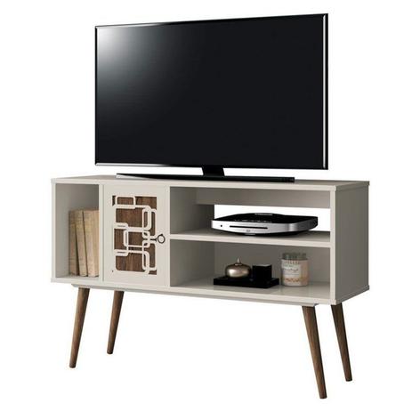 Rack Bancada para TV até 42 Pol. Virtus Off White/Rovere - EDN Móveis é boa?