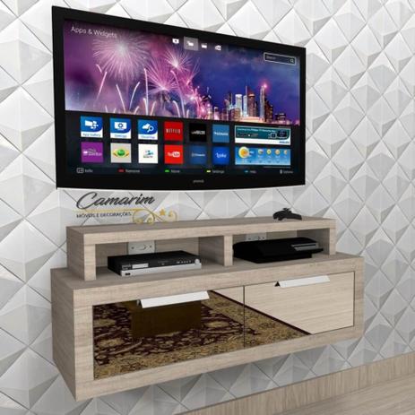 Rack Bancada Suspenso p/ TV C/ gvt espelhada -  BTV01 SANTANA - Camarim móveis é boa?