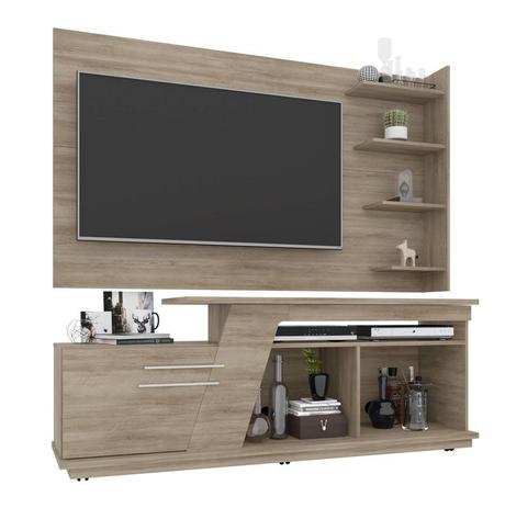Rack Caribean com Painel Chicago Niágara - RV Móveis Menor preço em Rack Caribean com Painel Chicago Niágara - RV Móveis