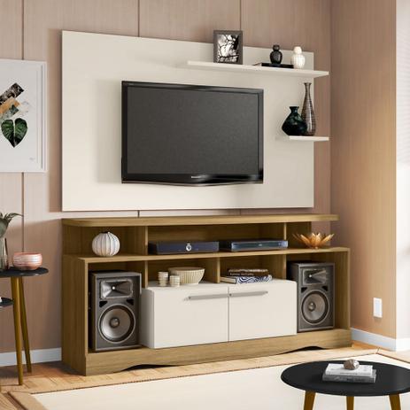 Rack Centurini Com Painel Onix P/ TVs Ate 55 Pol C/ Rodizios - Moveis bechara Menor preço em Rack Centurini Com Painel Onix P/ TVs Ate 55 Pol C/ Rodizios - Moveis bechara