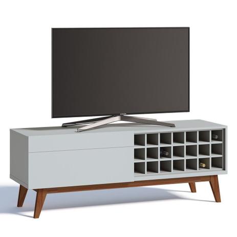 Rack Classic 146cm com Adega Branco Acetinado - Imcal Menor preço em Rack Classic 146cm com Adega Branco Acetinado - Imcal