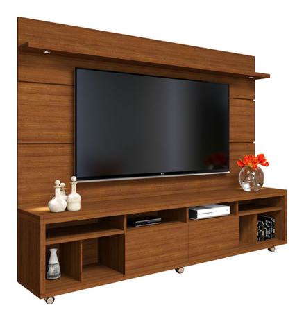 Rack com Painel Arizona 2.2 1T Ipê - MoveisAqui Menor preço em Rack com Painel Arizona 2.2 1T Ipê - MoveisAqui