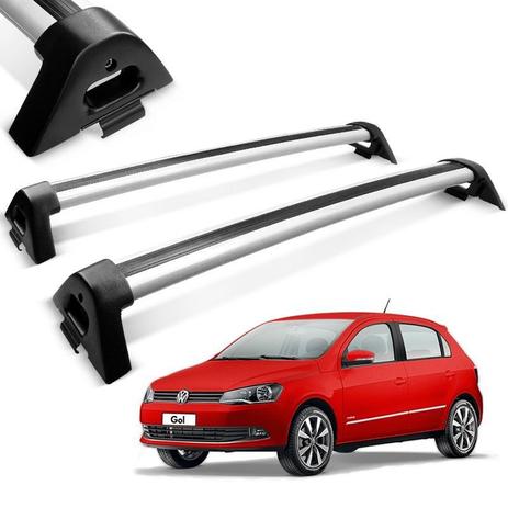 Menor preço em Rack de Teto Bagageiro Gol G6 2 e 4 Portas Alumínio Prata - Projecar