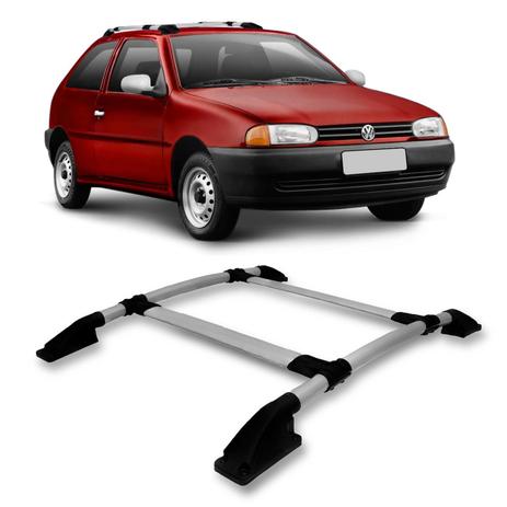 Rack de Teto Bagageiro Tubular Gol G2 Special G3 G4 1996 a 2008 Prata Alumínio - Vf Menor preço em Rack de Teto Bagageiro Tubular Gol G2 Special G3 G4 1996 a 2008 Prata Alumínio - Vf