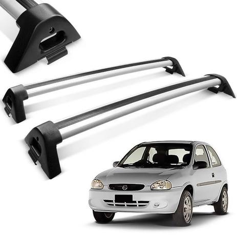 Rack de teto corsa prata aluminio - Projecar Menor preço em Rack de teto corsa prata aluminio - Projecar