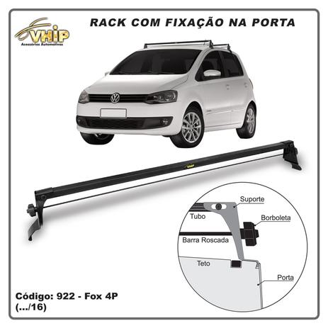 Rack de Teto Fox 03/16 4 Portas Preto Aço Vhip Menor preço em Rack de Teto Fox 03/16 4 Portas Preto Aço Vhip