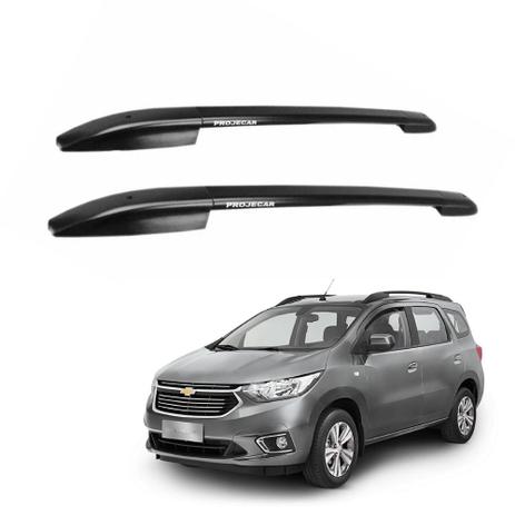 Rack de Teto Longarina Chevrolet Spin 2012 a 2019 Preta Projecar Carga 45Kg Menor preço em Rack de Teto Longarina Chevrolet Spin 2012 a 2019 Preta Projecar Carga 45Kg