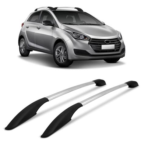 Rack de Teto Longarina HB20 Hatch 2013 a 2019 Alumínio Anodizado 2 Peças Decorativo - VF Menor preço em Rack de Teto Longarina HB20 Hatch 2013 a 2019 Alumínio Anodizado 2 Peças Decorativo - VF