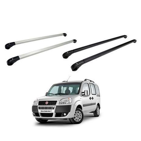 Rack De Teto Travessa Doblo Fina Aluminio Preto ou Prata - Projecar Menor preço em Rack De Teto Travessa Doblo Fina Aluminio Preto ou Prata - Projecar