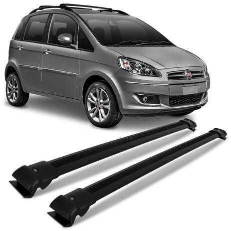 Rack de Teto Travessa Fiat Idea 2006 a 2016 Preto Suporta 45KG - Cristal car Menor preço em Rack de Teto Travessa Fiat Idea 2006 a 2016 Preto Suporta 45KG - Cristal car