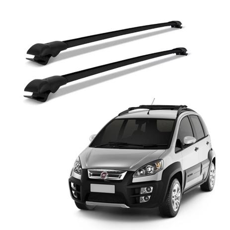Rack de Teto Travessa Fiat Idea Adventure Locker 2006 a 2016 Preta Projecar Carga 45Kg Menor preço em Rack de Teto Travessa Fiat Idea Adventure Locker 2006 a 2016 Preta Projecar Carga 45Kg