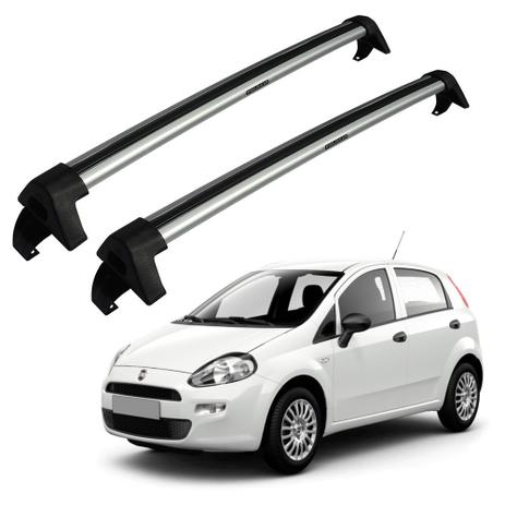 Rack de Teto Travessa Fiat Punto 2007 a 2017 Prata Projecar Carga 45Kg Menor preço em Rack de Teto Travessa Fiat Punto 2007 a 2017 Prata Projecar Carga 45Kg