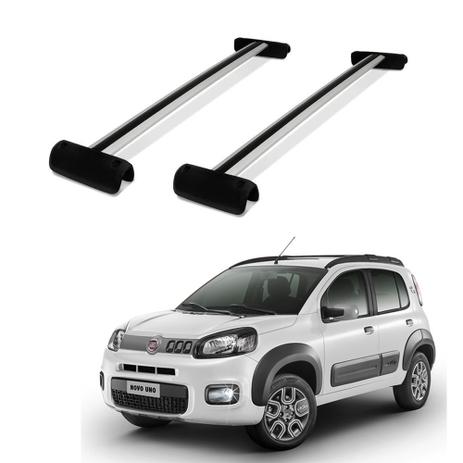 Rack de Teto Travessa Fiat Uno Way 2011 a 2019 Prata Projecar Carga 45Kg Menor preço em Rack de Teto Travessa Fiat Uno Way 2011 a 2019 Prata Projecar Carga 45Kg