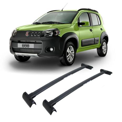 Rack de Teto Travessa Fiat Uno Way 2011 a 2019 Preta Projecar Carga 45Kg Menor preço em Rack de Teto Travessa Fiat Uno Way 2011 a 2019 Preta Projecar Carga 45Kg