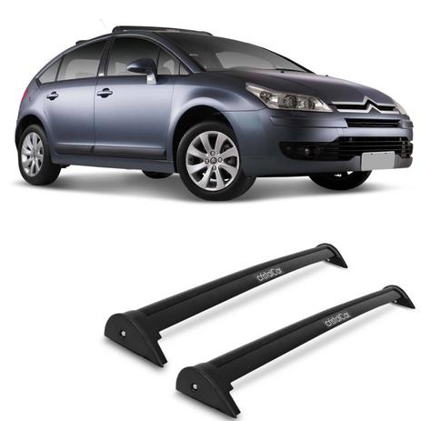 Rack de Teto Travessa L World Citroen C4 2009 a 2014 Suporta 45KG 2 e 4 Portas - Cristal car Menor preço em Rack de Teto Travessa L World Citroen C4 2009 a 2014 Suporta 45KG 2 e 4 Portas - Cristal car