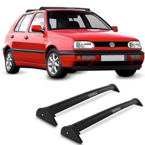 Rack de Teto Travessa L World Golf 1994 a 1999 Preto Suporta 45KG 4 Portas - Cristal car é boa?