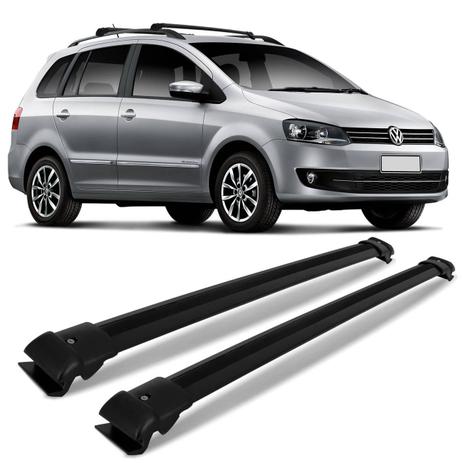 Rack de Teto Travessa Larga SpaceFox 2006 a 2017 Preto Suporta 45Kg - Cristal car Menor preço em Rack de Teto Travessa Larga SpaceFox 2006 a 2017 Preto Suporta 45Kg - Cristal car