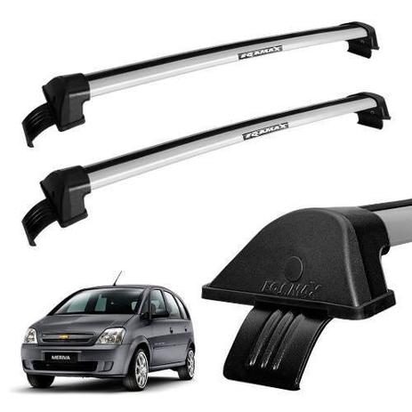 Rack de Teto Travessa Prata New Wave Eqmax Meriva Menor preço em Rack de Teto Travessa Prata New Wave Eqmax Meriva