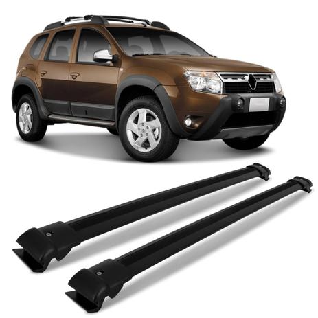 Rack de Teto Travessa Renault Duster 2012 a 2015 Preto Suporta 45KG - Cristal car é boa?