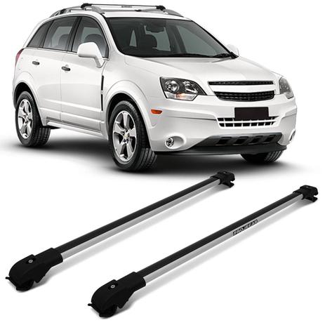 Rack De Teto Travessa Slim Captiva 2008 A 2017 Prata Suporta 45KG Projecar Menor preço em Rack De Teto Travessa Slim Captiva 2008 A 2017 Prata Suporta 45KG Projecar