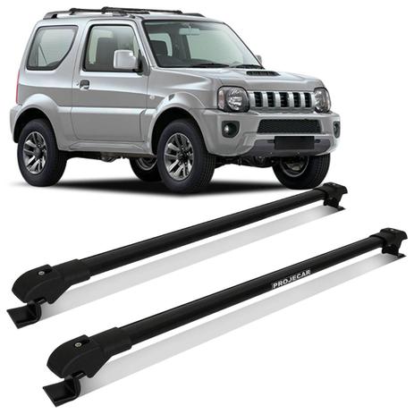 Menor preço em Rack de Teto Travessa Suzuki Jimny 2013 2014 2015 2016 2017 2018 2019 Preto Suporta 45KG Projecar