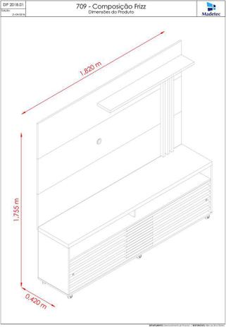 Rack e Painel p/ TV 65” Madetec Frizz Off White / Savana é boa?