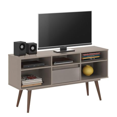 Rack Elite Classic 140 cm Suede - Plata moveis Menor preço em Rack Elite Classic 140 cm Suede - Plata moveis