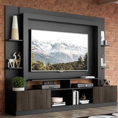 Rack Estante c/ Painel e Suporte TV 65" e 2 portas Oslo Multimóveis Preto/Tenerife é boa?