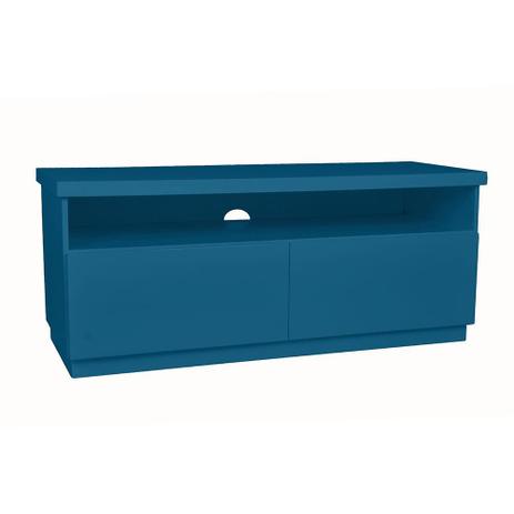 Rack Imperador 137cm com 2 Gavetas Azul - Imperador móveis Menor preço em Rack Imperador 137cm com 2 Gavetas Azul - Imperador móveis