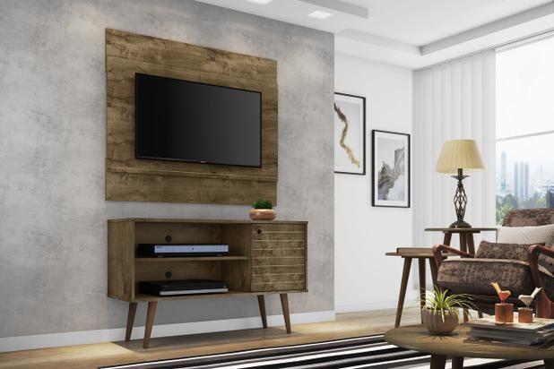 Rack Jade com Painel Bali p/Tv até 42quot Madeira - Moveis bechara Menor preço em Rack Jade com Painel Bali p/Tv até 42quot Madeira - Moveis bechara