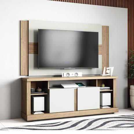 Rack Jeri com Painel Ideal para Tv de até 65 Polegadas Niterói - Linea brasil Menor preço em Rack Jeri com Painel Ideal para Tv de até 65 Polegadas Niterói - Linea brasil