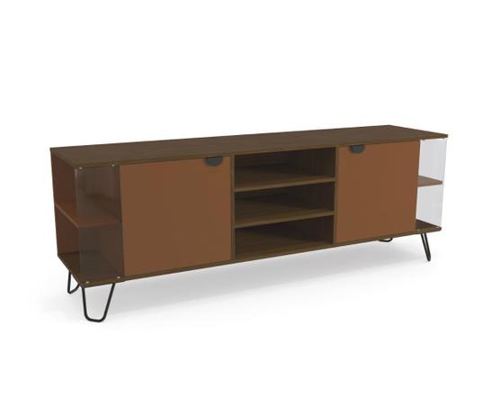 Rack Kappesberg PO4O4 Pop 2 Portas Jacarandá com Terracota Menor preço em Rack Kappesberg PO4O4 Pop 2 Portas Jacarandá com Terracota