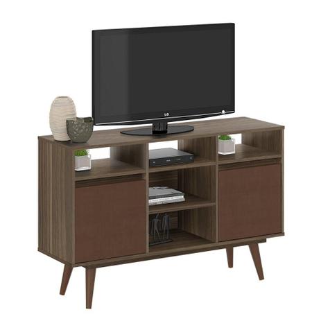 Rack Luna Classic 120 cm Affara e Ruggine - Plata moveis Menor preço em Rack Luna Classic 120 cm Affara e Ruggine - Plata moveis