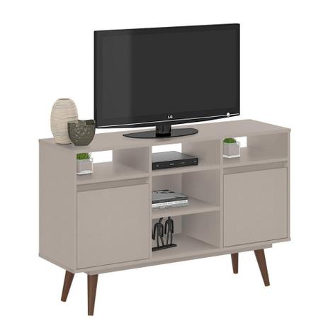 Rack Luna Classic 120 cm Suede - Plata moveis Menor preço em Rack Luna Classic 120 cm Suede - Plata moveis