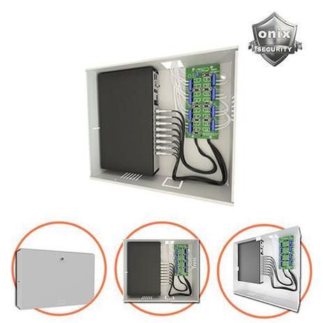Rack Mini Orion HD 3000 04 Canais Organizador de Cabos Onix Segurity Para DVR - Onix security Menor preço em Rack Mini Orion HD 3000 04 Canais Organizador de Cabos Onix Segurity Para DVR - Onix security