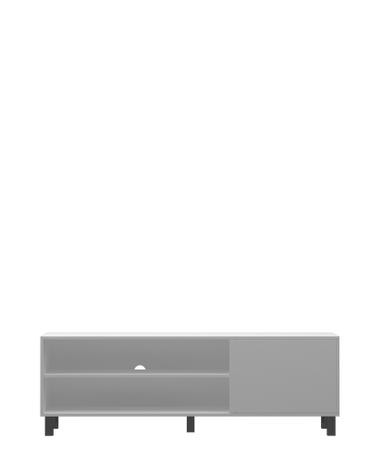 Rack Modern Em MDP Pé Fixo 50x150x40Cm Branco - Peglev Menor preço em Rack Modern Em MDP Pé Fixo 50x150x40Cm Branco - Peglev