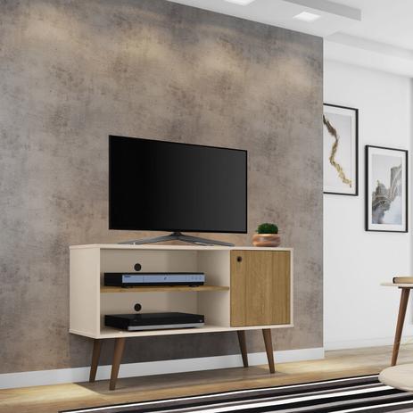 Rack Móveis Bechara Jade P/ TV Até 42 Pol 1 Porta Of White/Cinamomo Menor preço em Rack Móveis Bechara Jade P/ TV Até 42 Pol 1 Porta Of White/Cinamomo