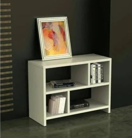 Rack Nicho Aparador Sala Quarto Escritório Mdf Branco - Decorarte Menor preço em Rack Nicho Aparador Sala Quarto Escritório Mdf Branco - Decorarte