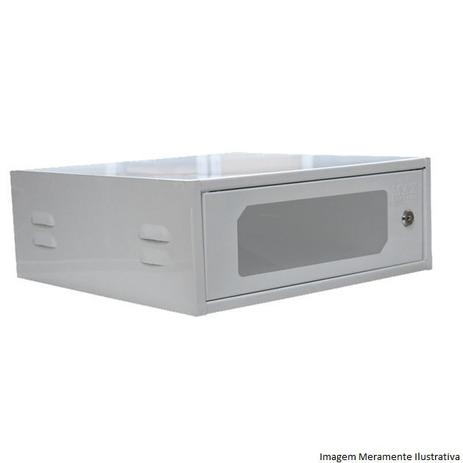 Rack Organizador Mini 15” Branco 400X400X150MM - Max eletron Menor preço em Rack Organizador Mini 15” Branco 400X400X150MM - Max eletron