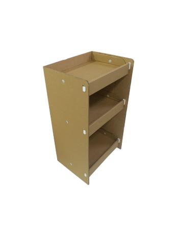 Rack organizador multiuso - Estante de papelão - Kit com 2 unidades - Poli Display Menor preço em Rack organizador multiuso - Estante de papelão - Kit com 2 unidades - Poli Display