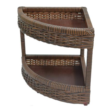 Rack Orgazinador de Canto Multiuso 2 Andares 41x30x31 - Argila - Allstate Menor preço em Rack Orgazinador de Canto Multiuso 2 Andares 41x30x31 - Argila - Allstate